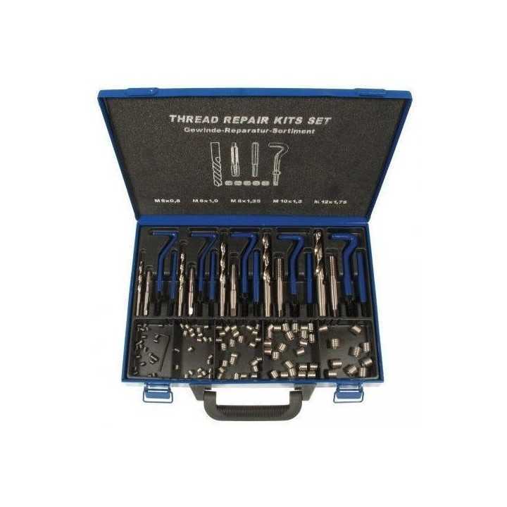 Kit de réparation filetages 130 pièces, M6-M14, 15053