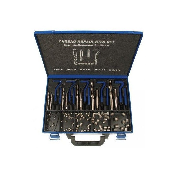 Kit de réparation filetages 130 pièces, M6-M14,  15053