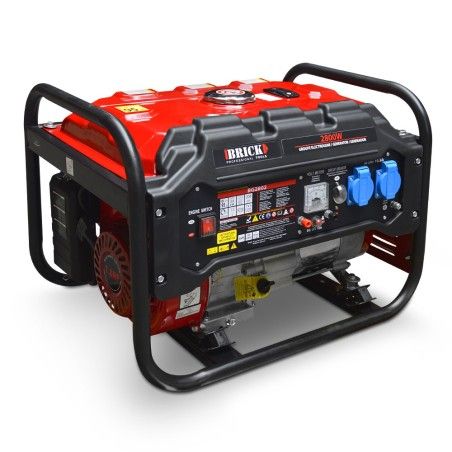 Groupe electrogene max 2800W - Essence - 2 prises - AVR - Brick