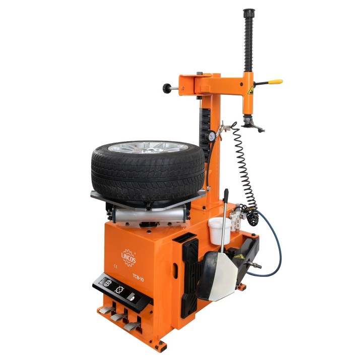 Démonte-pneus 26 pouces, bras pivotant latéral verrouillable manuellement, 230 V