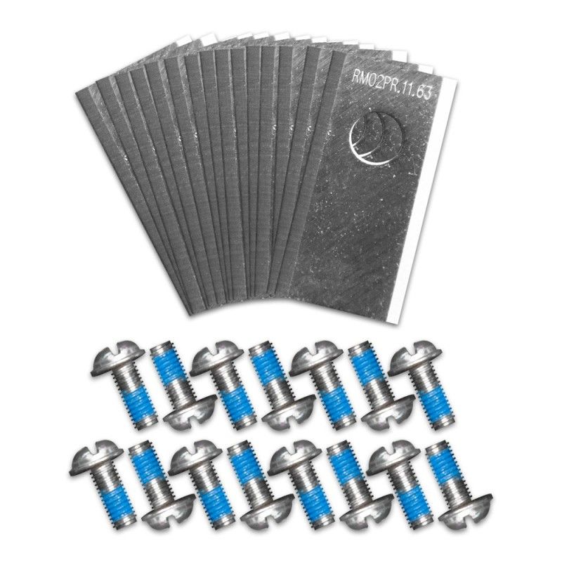 Jeu de 15 lames + vis pour robot tondeuse Lawnmaster
