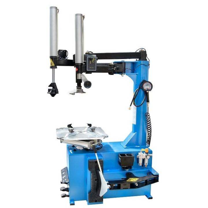 Démonte-pneus 26 pouces, avec élévateur de roue intégré et bras auxiliaires droit et gauche