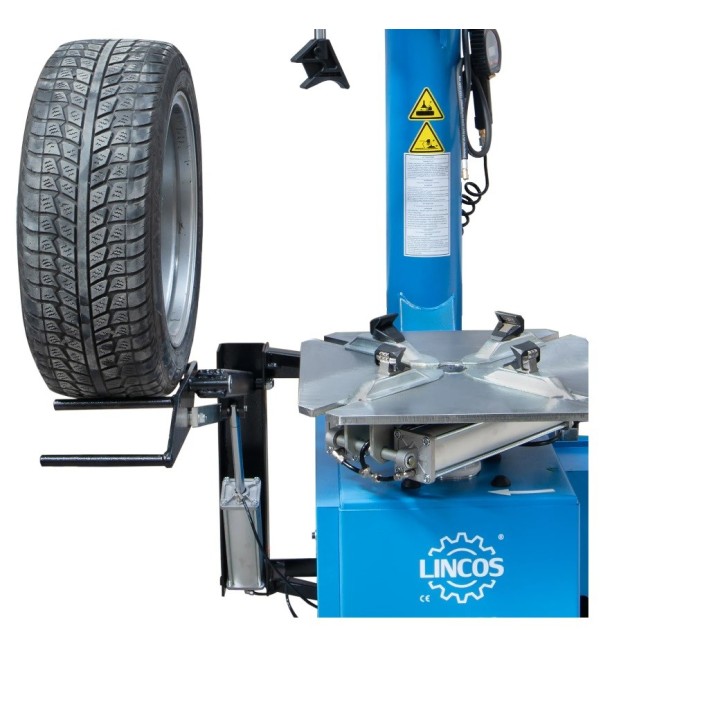 Démonte-pneus 26 pouces, avec élévateur de roue intégré et bras auxiliaires droit et gauche