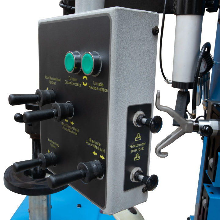 Démonte-pneus 26 pouces, avec élévateur de roue intégré et bras auxiliaires droit et gauche 380V