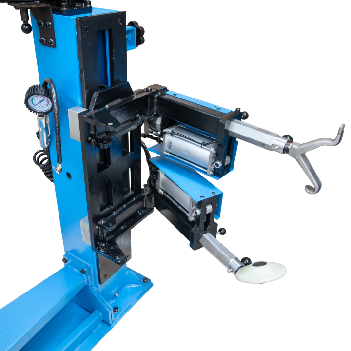 Démonte-pneus 26 pouces, avec élévateur de roue intégré et bras auxiliaires droit et gauche