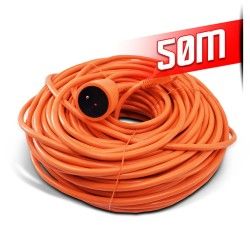 Allonge electrique 50m-3g*1.5mm2 Orange - I-Watts