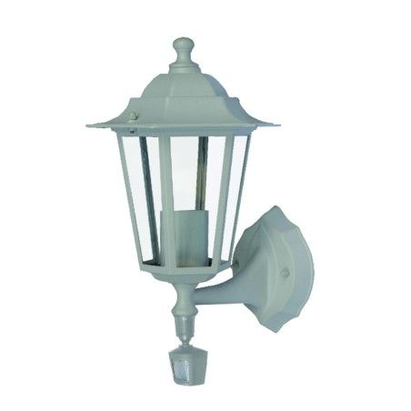 Applique montante E27 60W detecteur - Blanc