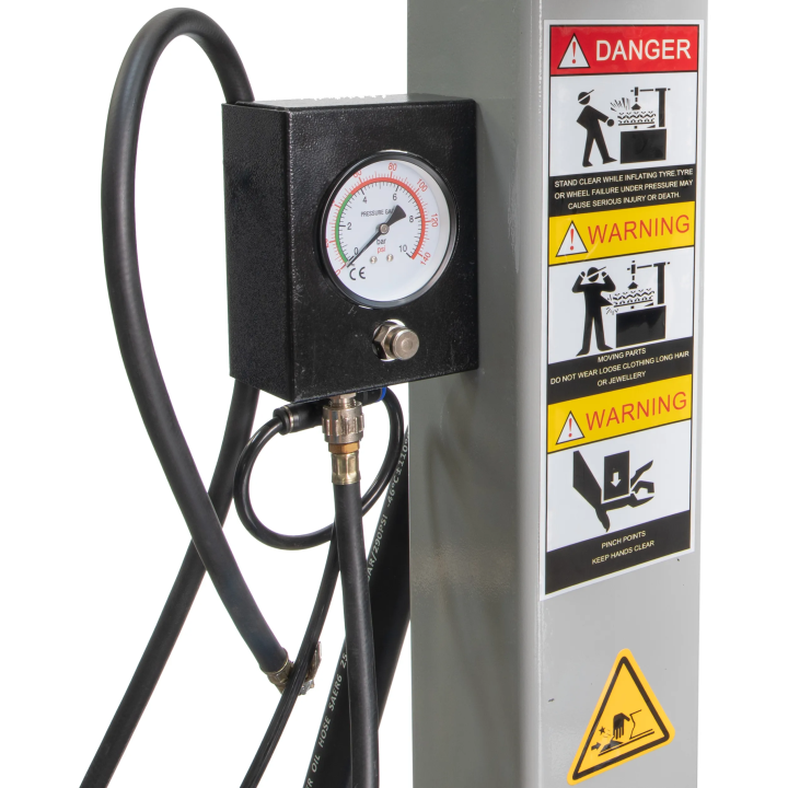 Démonte-pneus automatique avec bras auxiliaire, plage de serrage 24"