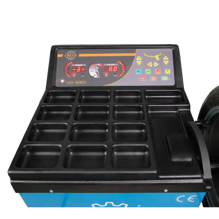 Équilibreuse de roues automatique avec affichage LED, 24 pouces