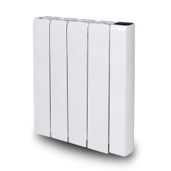 Radiateur e  inertie ceramique 1000W - Thermostat digital, timer 7 jours - Fixation murale - Warm Tech