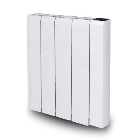 Radiateur e  inertie ceramique 1000W - Thermostat digital, timer 7 jours - Fixation murale - Warm Tech