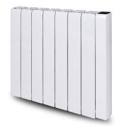 Radiateur inertie ceramique 2000 W horizontal blanc, timer 7 jours, 4 modes - Warm Tech