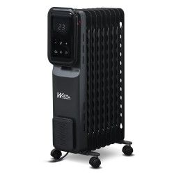 Radiateur bain d'huile 2000W 9 elements avec display Led -  Warm Tech