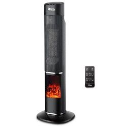 Radiateur ceramique oscillant 2000W avec effet flamme