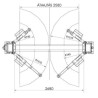 Pont elevateur hydraulique 2 colonnes 3,2 tonnes 380V