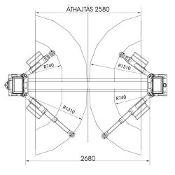 Pont elevateur hydraulique 2 colonnes 3,2 tonnes 220V