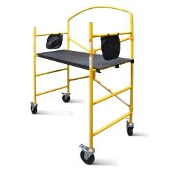 echafaudage pliant en acier, charge max 225 kg, hauteur max 90 cm - Elem Technic