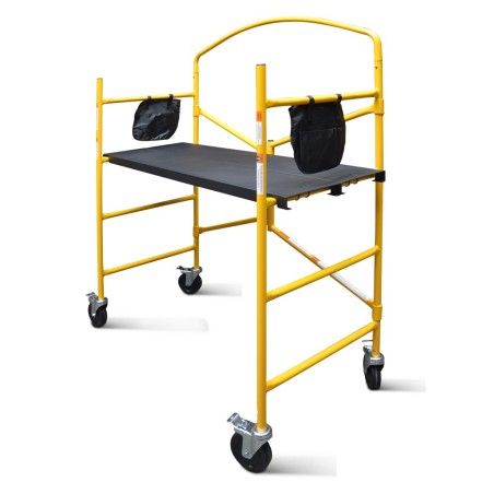 echafaudage pliant en acier, charge max 225 kg, hauteur max 90 cm - Elem Technic