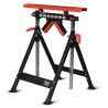 Treteau telescopique a rouleaux - Max 200kg, 4 Positions, Hauteur reglable 83 e  127,5 cm - Brick