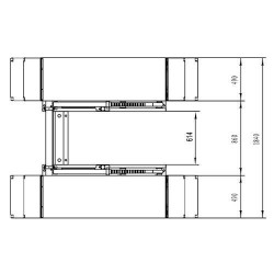 Pont élévateur a ciseaux, 3to - STD -7530 380V