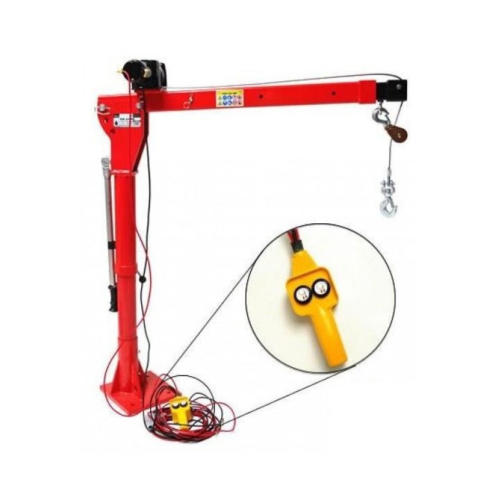 Grue, Hayon, avec treuil  300 kg 12 V flèche extensible