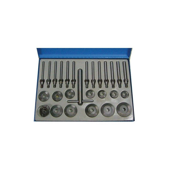 Coffret rectificateur de siege de soupape, 30-60 mm, 27 pcs