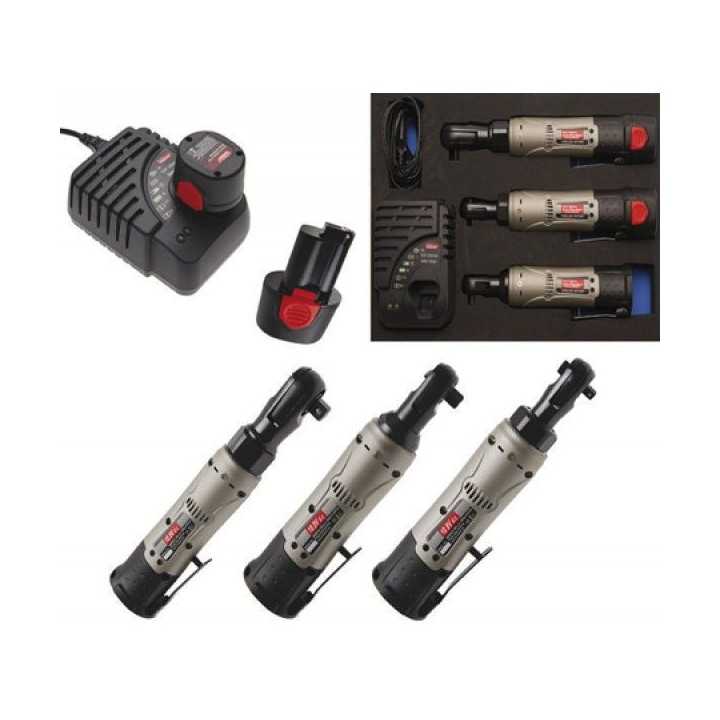 Cle a cliquet electrique a batterie (1/4 , 3/8 ,1/2) 5 pces