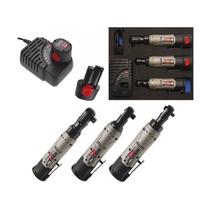 Cle a cliquet electrique a batterie (1/4 , 3/8 ,1/2) 5 pces