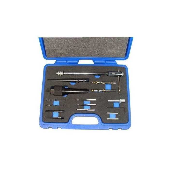 Coffret extracteur bougie de prechauffage et réparation de filetage- 10016
