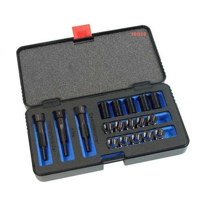 Kit de réparation filetage pour bougies M12x1.25, 18 pcs