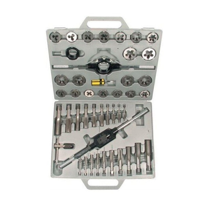 Coffret de tarauds et filières, 45 pièces,  15028