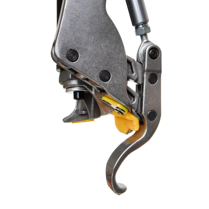 Machine de montage de roues équipée d'une colonne inclinable, de bras auxiliaires et d'un pistolet de gonflage analogique sur pi