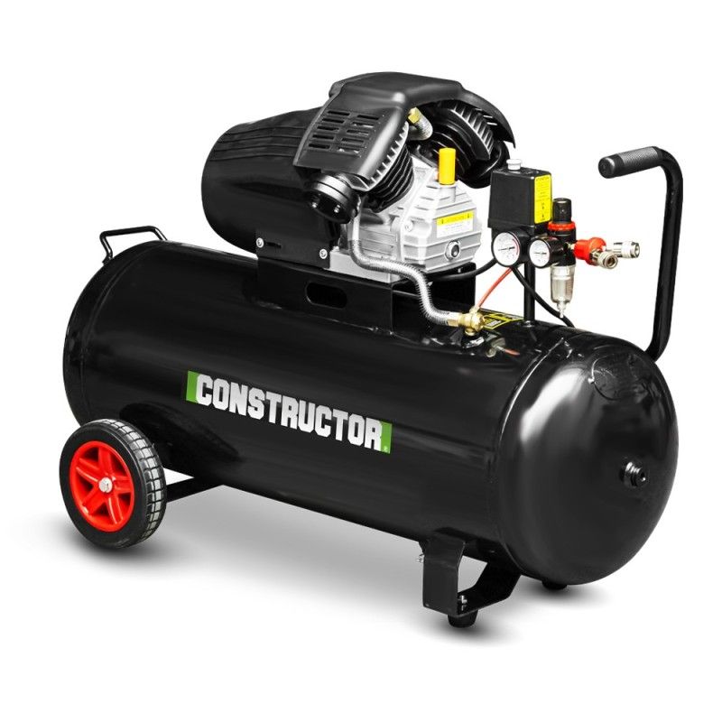 Compresseur e  huile 100L bicylindre - 8 bars - 2.2Kw - Constructor