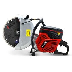 Scie e  beton thermique 74cc avec disque diamant 350mm