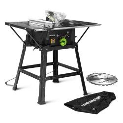 Table scie circulaire 2000W - 254mm - Livree avec 2 lames (24 et 40 dents) - Constructor