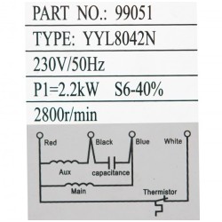 Moteur électrique Triphasé 230 V 2200 Watt