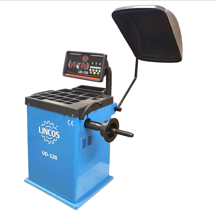 Équilibreuse de roues, saisie automatique des données, affichage LED