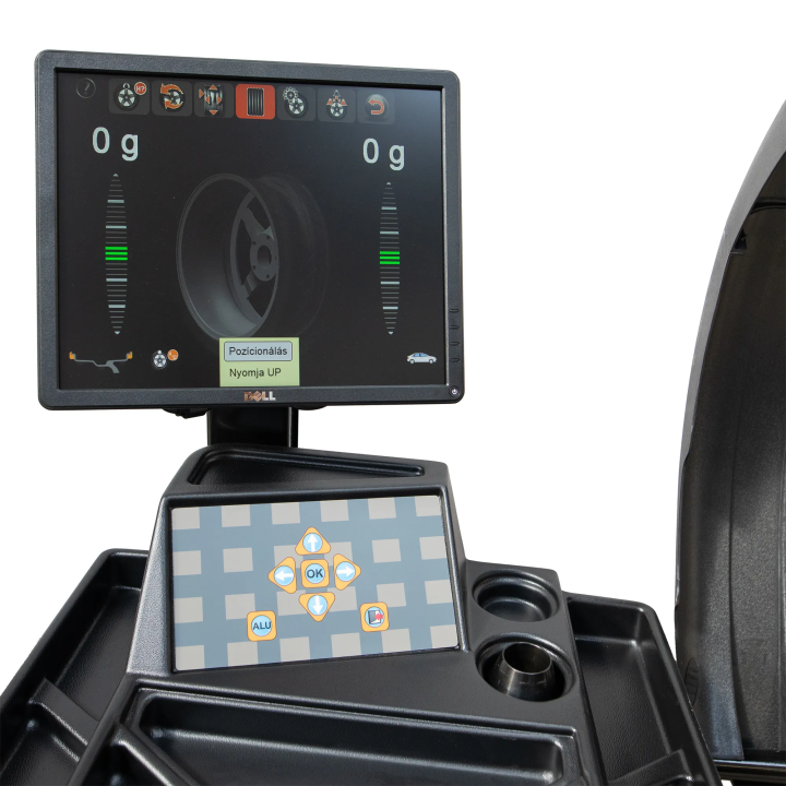 Équilibreuse de roues 10"-24", mesure automatique des données, écran LCD 17