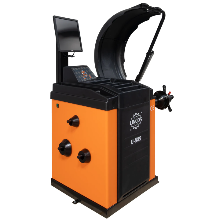 Équilibreuse de roues 10"-24", mesure automatique des données, écran LCD 17