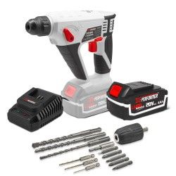 Marteau perforateur sans fil 20V avec batterie 4Ah - X-Performer.