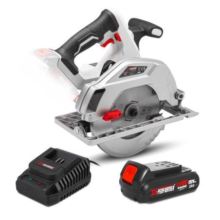 Scie circulaire sans fil 20V avec batterie 2Ah - X-Performer