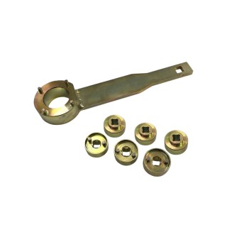 Clé de blocage de vilebrequin courte avec 3 outils de réglage des soupapes VW, Audi, Seat, Skoda 1.8, 2.0 FSI, TFSI