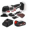 Outil multifonctions sans fil 20V + accessoires avec batterie 2Ah - X-Performer