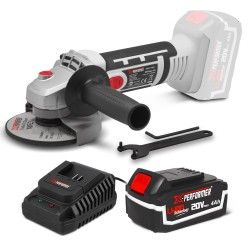 Meuleuse d'angle sans fil 20V - 115mm avec batterie 4Ah - X-Performer