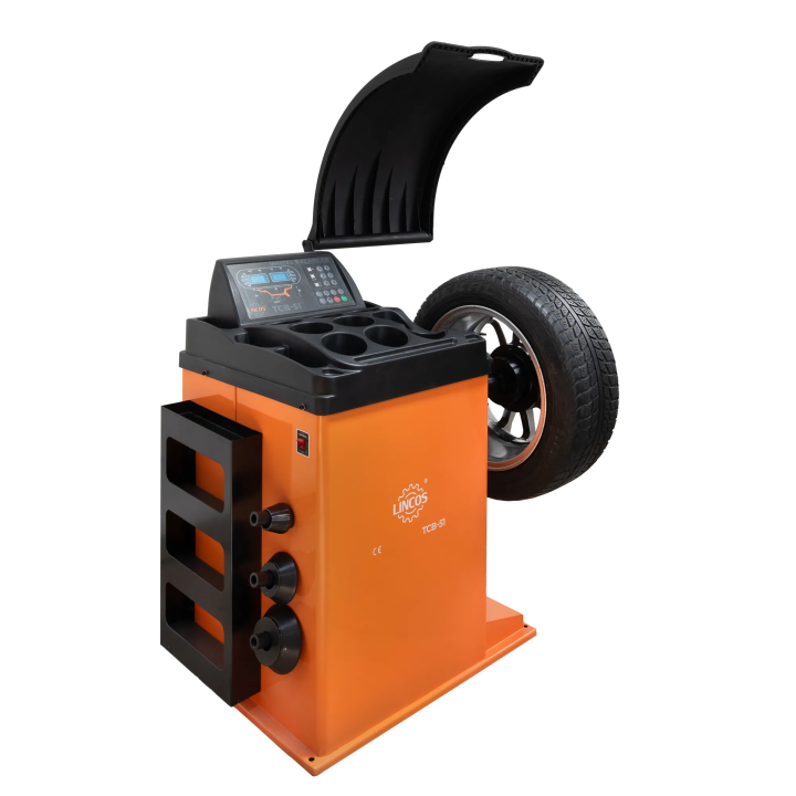 Équilibreuse de roues automatique, 5 programmes ALU, laser