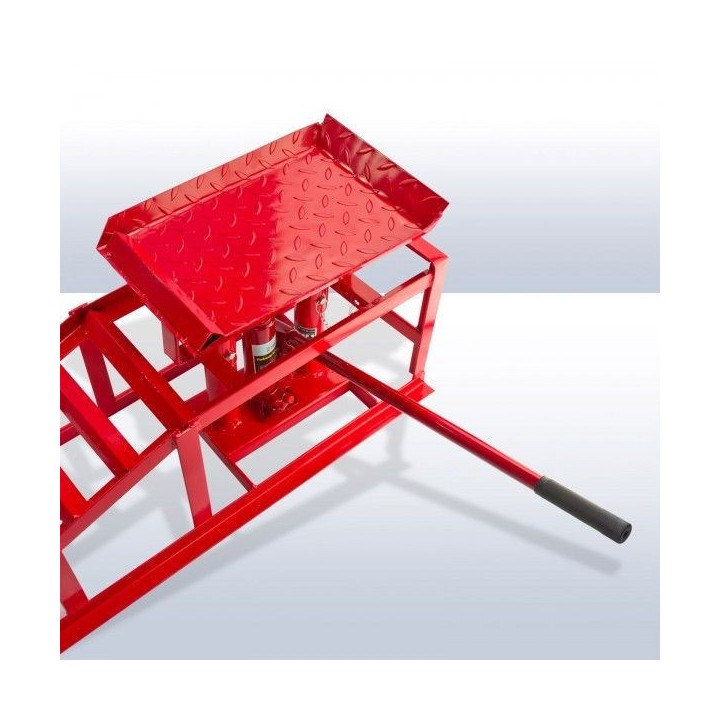 Rampe paire de voitures avec rehausse hydraulique 2 Tonnes