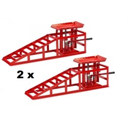 Rampe paire de voitures avec rehausse hydraulique 2 Tonnes