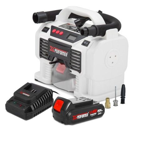 Gonfleur - degonfleur sans fil 20V avec batterie 2Ah - X-Performer