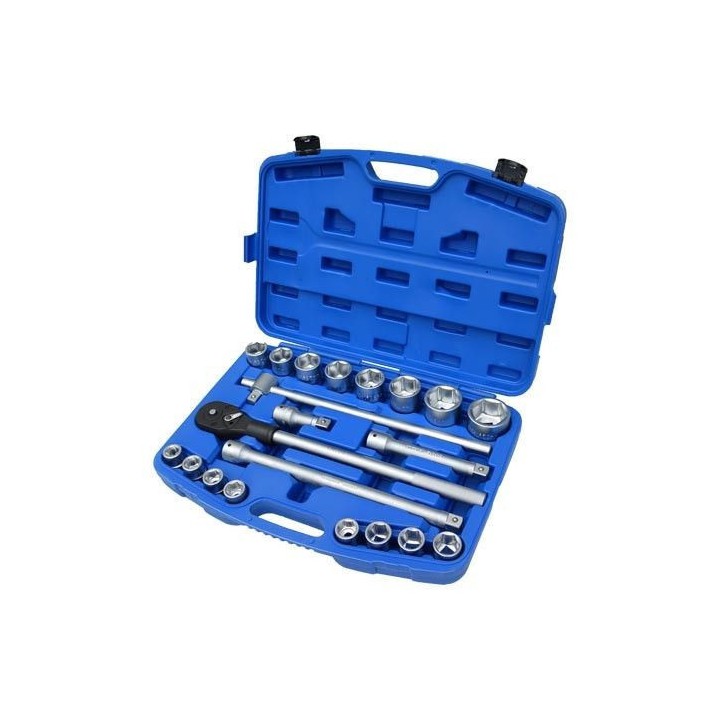 Coffret  clés a douilles 3/4" 21 pcs