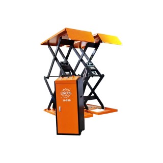 Plateforme élévatrice à ciseaux montée en surface, capacité de 3 tonnes, avec rampes, 400 V